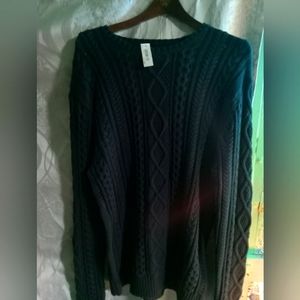 Amazon Essentials Men's Long-Sleeve 100% Cotton Fisherman Cable Crewneck Sweater